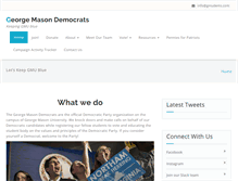Tablet Screenshot of gmudemocrats.com